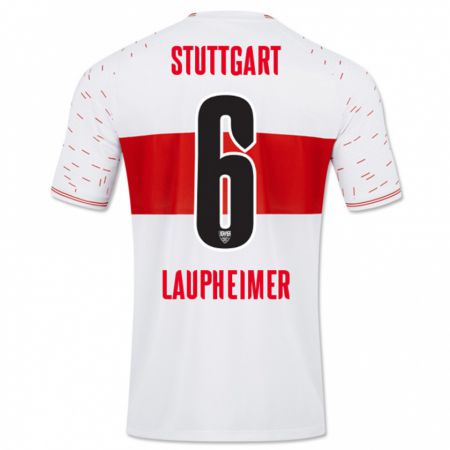 Kandiny Herren Lukas Laupheimer #6 Weiß Heimtrikot Trikot 2023/24 T-Shirt