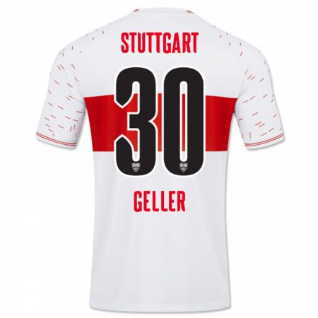 Kandiny Herren Robert Geller #30 Weiß Heimtrikot Trikot 2023/24 T-Shirt