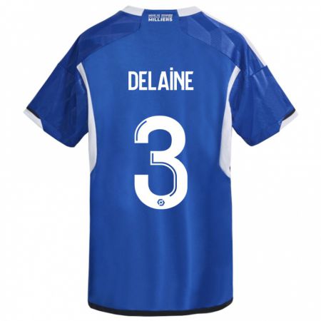 Kandiny Herren Thomas Delaine #3 Blau Heimtrikot Trikot 2023/24 T-Shirt