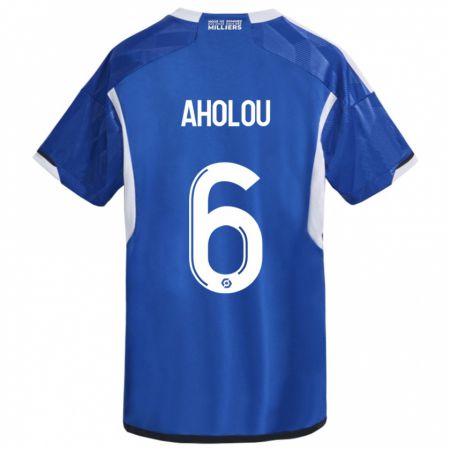 Kandiny Herren Jean-Eudes Aholou #6 Blau Heimtrikot Trikot 2023/24 T-Shirt