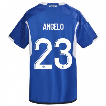 Kandiny Herren Ângelo #23 Blau Heimtrikot Trikot 2023/24 T-Shirt