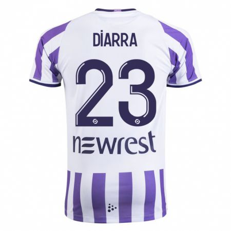 Kandiny Herren Moussa Diarra #23 Weiß Heimtrikot Trikot 2023/24 T-Shirt