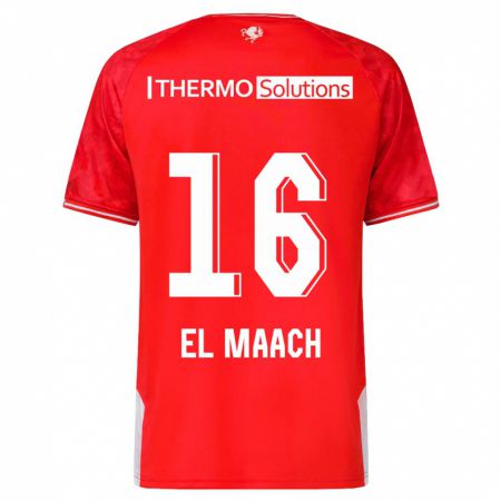 Kandiny Herren Issam El Maach #16 Rot Heimtrikot Trikot 2023/24 T-Shirt