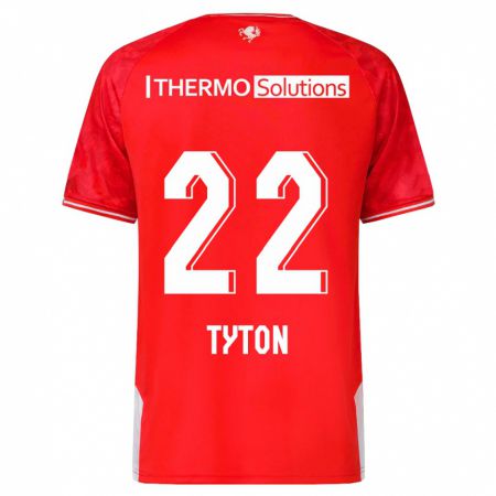 Kandiny Herren Przemyslaw Tyton #22 Rot Heimtrikot Trikot 2023/24 T-Shirt
