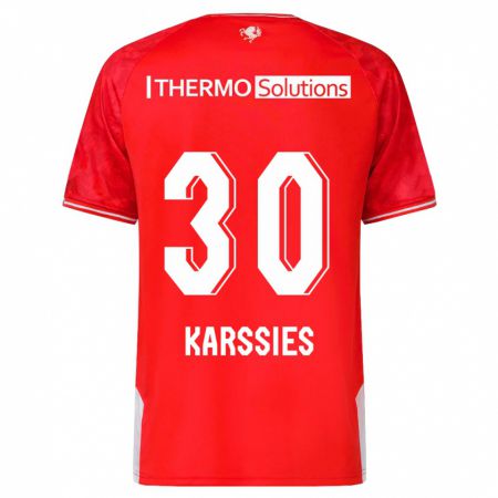 Kandiny Herren Sam Karssies #30 Rot Heimtrikot Trikot 2023/24 T-Shirt