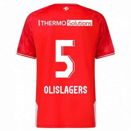 Kandiny Herren Marisa Olislagers #5 Rot Heimtrikot Trikot 2023/24 T-Shirt