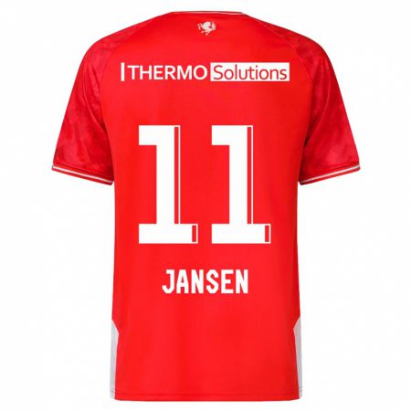 Kandiny Herren Renate Jansen #11 Rot Heimtrikot Trikot 2023/24 T-Shirt