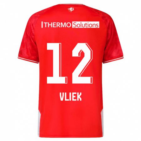 Kandiny Herren Leonie Vliek #12 Rot Heimtrikot Trikot 2023/24 T-Shirt