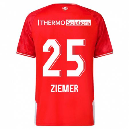 Kandiny Herren Taylor Ziemer #25 Rot Heimtrikot Trikot 2023/24 T-Shirt