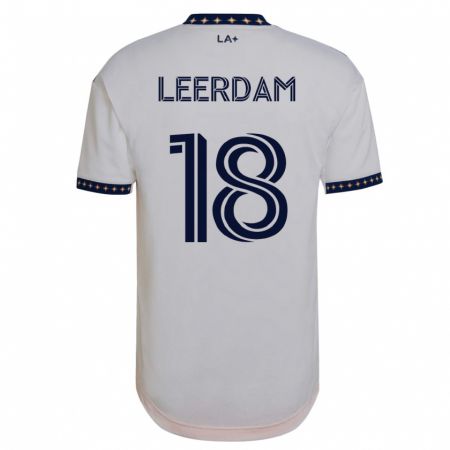 Kandiny Herren Kelvin Leerdam #18 Weiß Heimtrikot Trikot 2023/24 T-Shirt