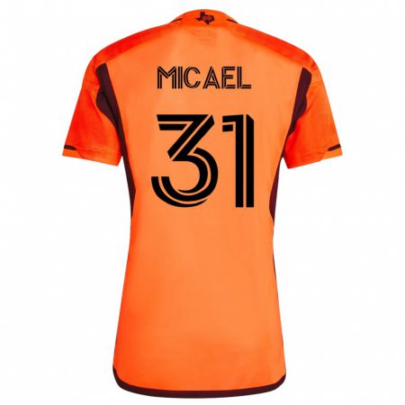 Kandiny Herren Micael #31 Orangefarben Heimtrikot Trikot 2023/24 T-Shirt