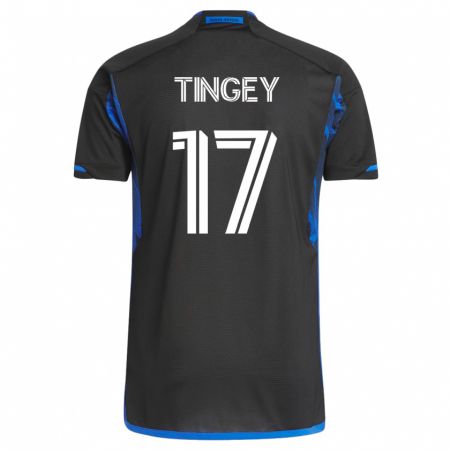 Kandiny Herren Keegan Tingey #17 Blau Schwarz Heimtrikot Trikot 2023/24 T-Shirt