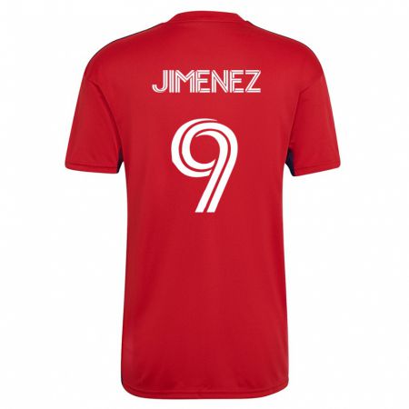 Kandiny Herren Jesús Jiménez #9 Rot Heimtrikot Trikot 2023/24 T-Shirt