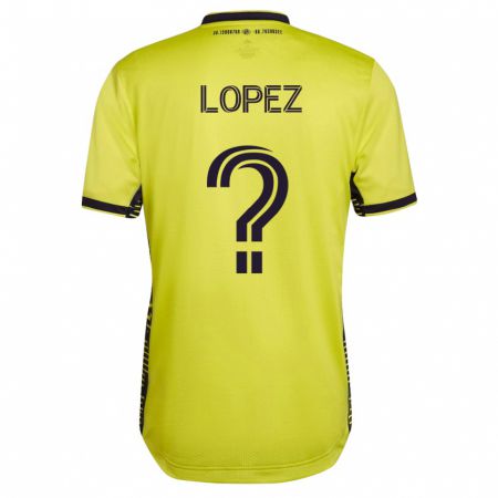 Kandiny Herren Alejandro Velazquez-Lopez #0 Gelb Heimtrikot Trikot 2023/24 T-Shirt