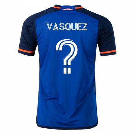 Kandiny Herren Bryan Vásquez #0 Blau Heimtrikot Trikot 2023/24 T-Shirt