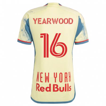 Kandiny Herren Dru Yearwood #16 Gelb Heimtrikot Trikot 2023/24 T-Shirt