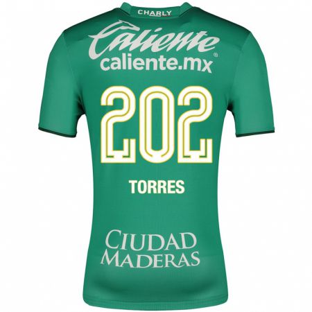 Kandiny Herren Erick Torres #202 Grün Heimtrikot Trikot 2023/24 T-Shirt
