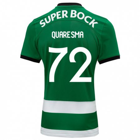 Kandiny Herren Eduardo Quaresma #72 Grün Heimtrikot Trikot 2023/24 T-Shirt