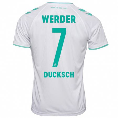 Kandiny Herren Marvin Ducksch #7 Weiß Auswärtstrikot Trikot 2023/24 T-Shirt