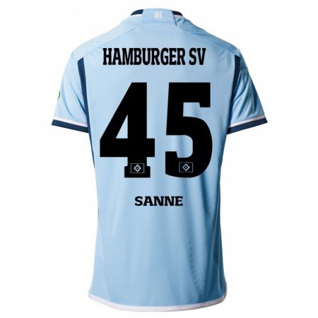 Kandiny Herren Tom Sanne #45 Blau Auswärtstrikot Trikot 2023/24 T-Shirt