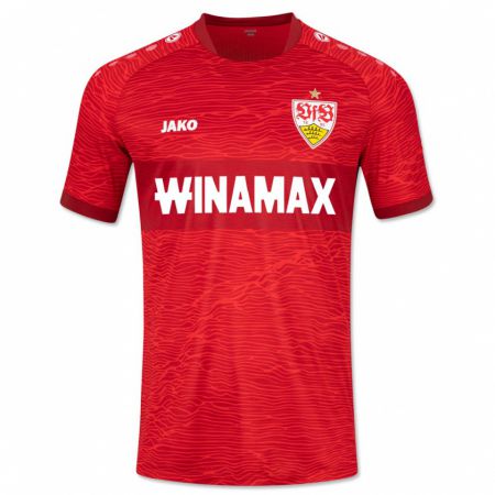 Kandiny Herren Lukas Sonnenwald #27 Rot Auswärtstrikot Trikot 2023/24 T-Shirt