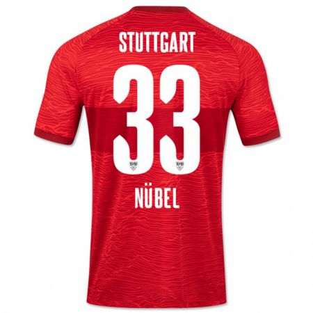 Kandiny Herren Alexander Nübel #33 Rot Auswärtstrikot Trikot 2023/24 T-Shirt