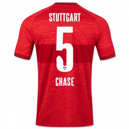 Kandiny Herren Anrie Chase #5 Rot Auswärtstrikot Trikot 2023/24 T-Shirt