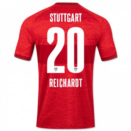 Kandiny Herren Leon Reichardt #20 Rot Auswärtstrikot Trikot 2023/24 T-Shirt