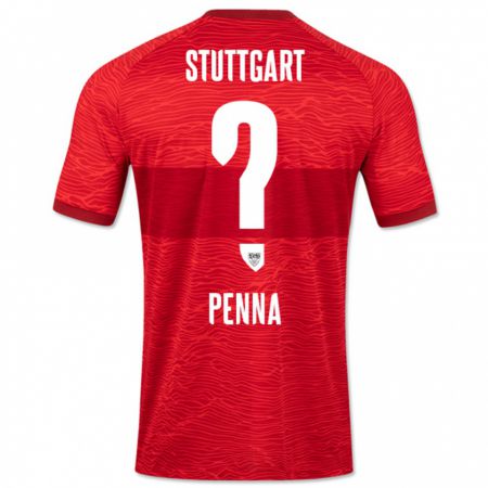 Kandiny Herren Lauri Penna #0 Rot Auswärtstrikot Trikot 2023/24 T-Shirt