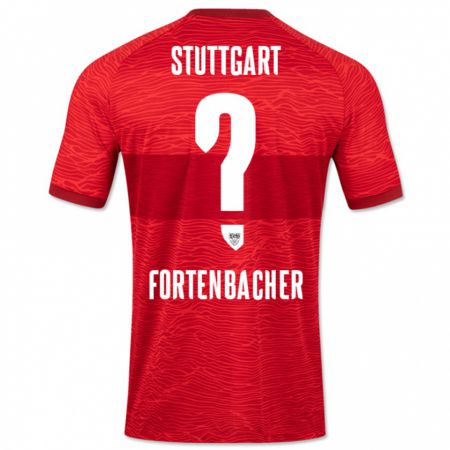 Kandiny Herren Jannik Fortenbacher #0 Rot Auswärtstrikot Trikot 2023/24 T-Shirt