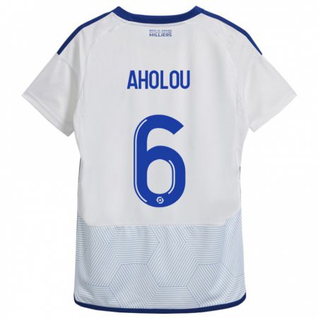 Kandiny Herren Jean-Eudes Aholou #6 Weiß Auswärtstrikot Trikot 2023/24 T-Shirt