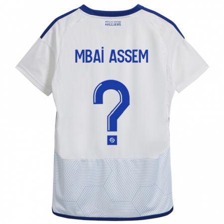 Kandiny Herren Chris Mbaï-Assem #0 Weiß Auswärtstrikot Trikot 2023/24 T-Shirt