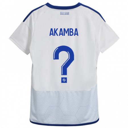 Kandiny Herren Fred Akamba #0 Weiß Auswärtstrikot Trikot 2023/24 T-Shirt
