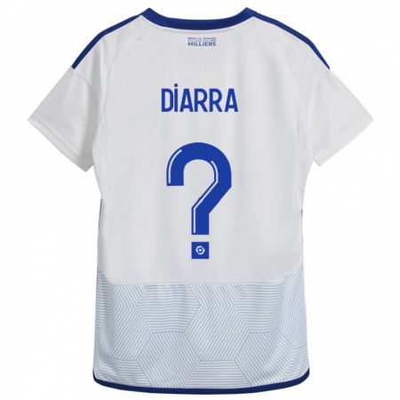Kandiny Herren Massaoly Diarra #0 Weiß Auswärtstrikot Trikot 2023/24 T-Shirt