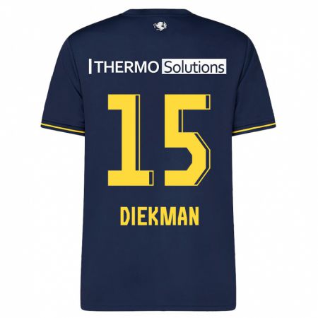 Kandiny Herren Jill Diekman #15 Marine Auswärtstrikot Trikot 2023/24 T-Shirt