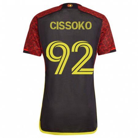 Kandiny Herren Abdoulaye Cissoko #92 Orangefarben Auswärtstrikot Trikot 2023/24 T-Shirt