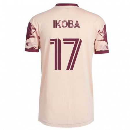Kandiny Herren Tega Ikoba #17 Cremefarben Auswärtstrikot Trikot 2023/24 T-Shirt