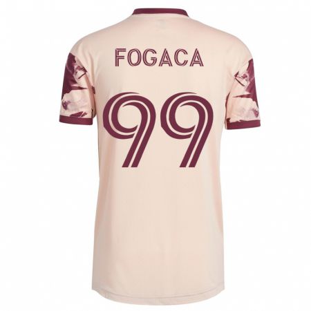 Kandiny Herren Nathan Fogaça #99 Cremefarben Auswärtstrikot Trikot 2023/24 T-Shirt