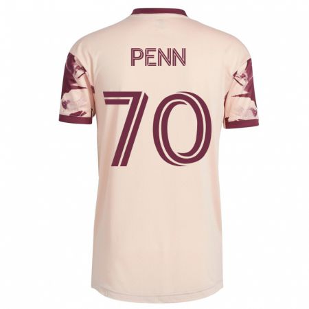Kandiny Herren Josh Penn #70 Cremefarben Auswärtstrikot Trikot 2023/24 T-Shirt