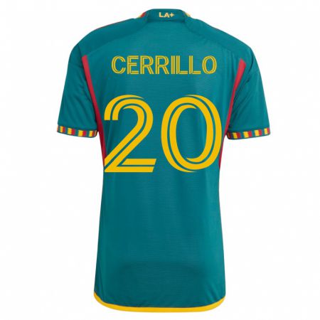 Kandiny Herren Edwin Cerrillo #20 Grün Auswärtstrikot Trikot 2023/24 T-Shirt