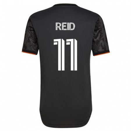 Kandiny Herren Isaiah Reid #11 Schwarz Auswärtstrikot Trikot 2023/24 T-Shirt