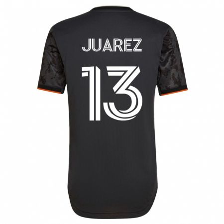 Kandiny Herren Jathan Juarez #13 Schwarz Auswärtstrikot Trikot 2023/24 T-Shirt