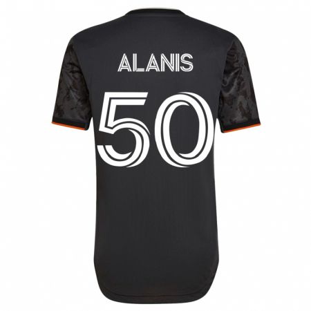 Kandiny Herren Brian Alanis #50 Schwarz Auswärtstrikot Trikot 2023/24 T-Shirt