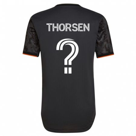 Kandiny Herren Liam Thorsen #0 Schwarz Auswärtstrikot Trikot 2023/24 T-Shirt