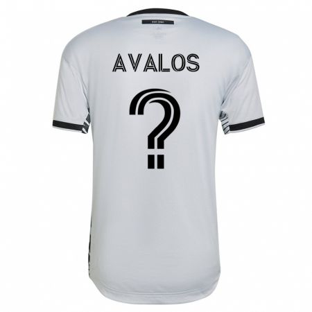 Kandiny Herren Lorenzo Avalos #0 Weiß Auswärtstrikot Trikot 2023/24 T-Shirt