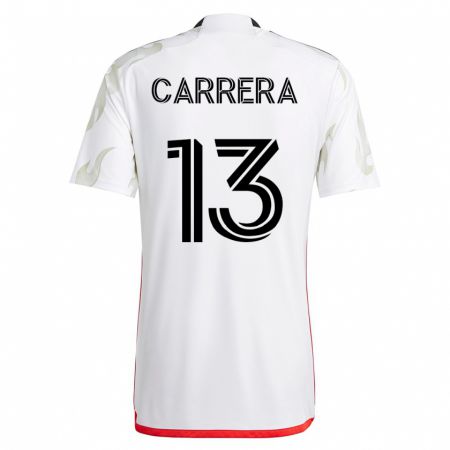 Kandiny Herren Antonio Carrera #13 Weiß Auswärtstrikot Trikot 2023/24 T-Shirt
