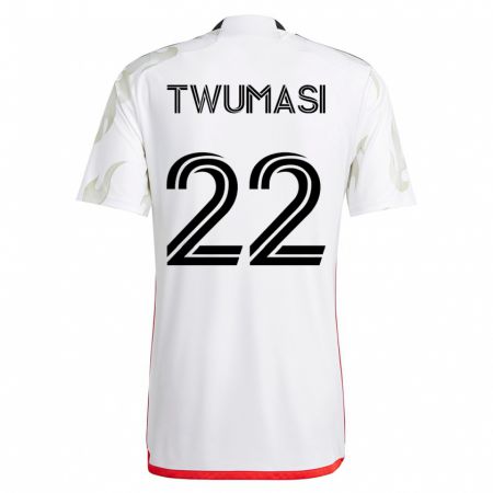 Kandiny Herren Ema Twumasi #22 Weiß Auswärtstrikot Trikot 2023/24 T-Shirt