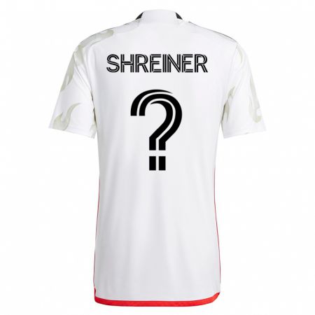 Kandiny Herren Luke Shreiner #0 Weiß Auswärtstrikot Trikot 2023/24 T-Shirt