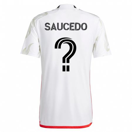 Kandiny Herren Andre Saucedo #0 Weiß Auswärtstrikot Trikot 2023/24 T-Shirt