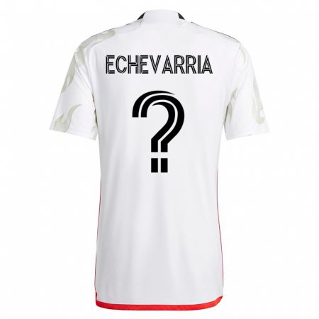 Kandiny Herren Diego Echevarria #0 Weiß Auswärtstrikot Trikot 2023/24 T-Shirt
